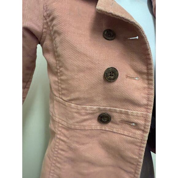 VTG Old Navy Girls SZ 5T Coat Pink Dress Church Long Easter Button Jacket - Picture 5 of 5